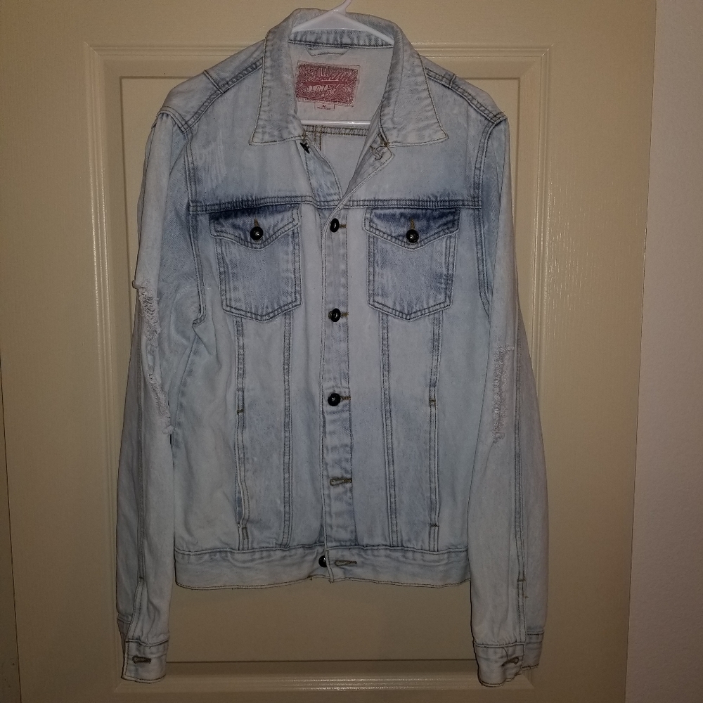 Mens Distressed Jeans Jacket